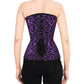 Amall Brocade Overbust Purple Corset