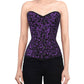Amall Brocade Overbust Purple Corset