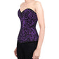 Amall Brocade Overbust Purple Corset