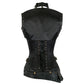 Lucette Steampunk Black Satin Ovrebust Corset