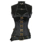 Lucette Steampunk Black Satin Ovrebust Corset