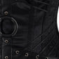 Ellaine Gothic Black Overbust Corset with Neck Gear