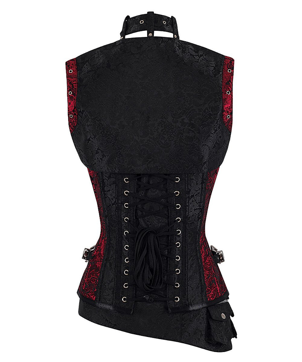 Fotini Steampunk Overbust Corset with Shrug