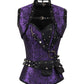 Markos Purple Steampunk Overbust Corset with Shrug