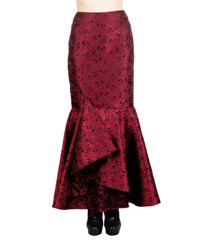 Halvor Gothic Brocade Ruffle Skirts
