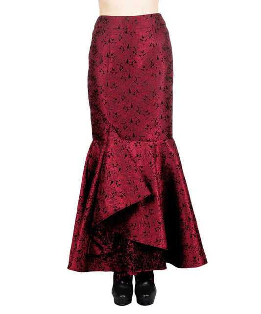 Halvor Gothic Brocade Ruffle Skirts