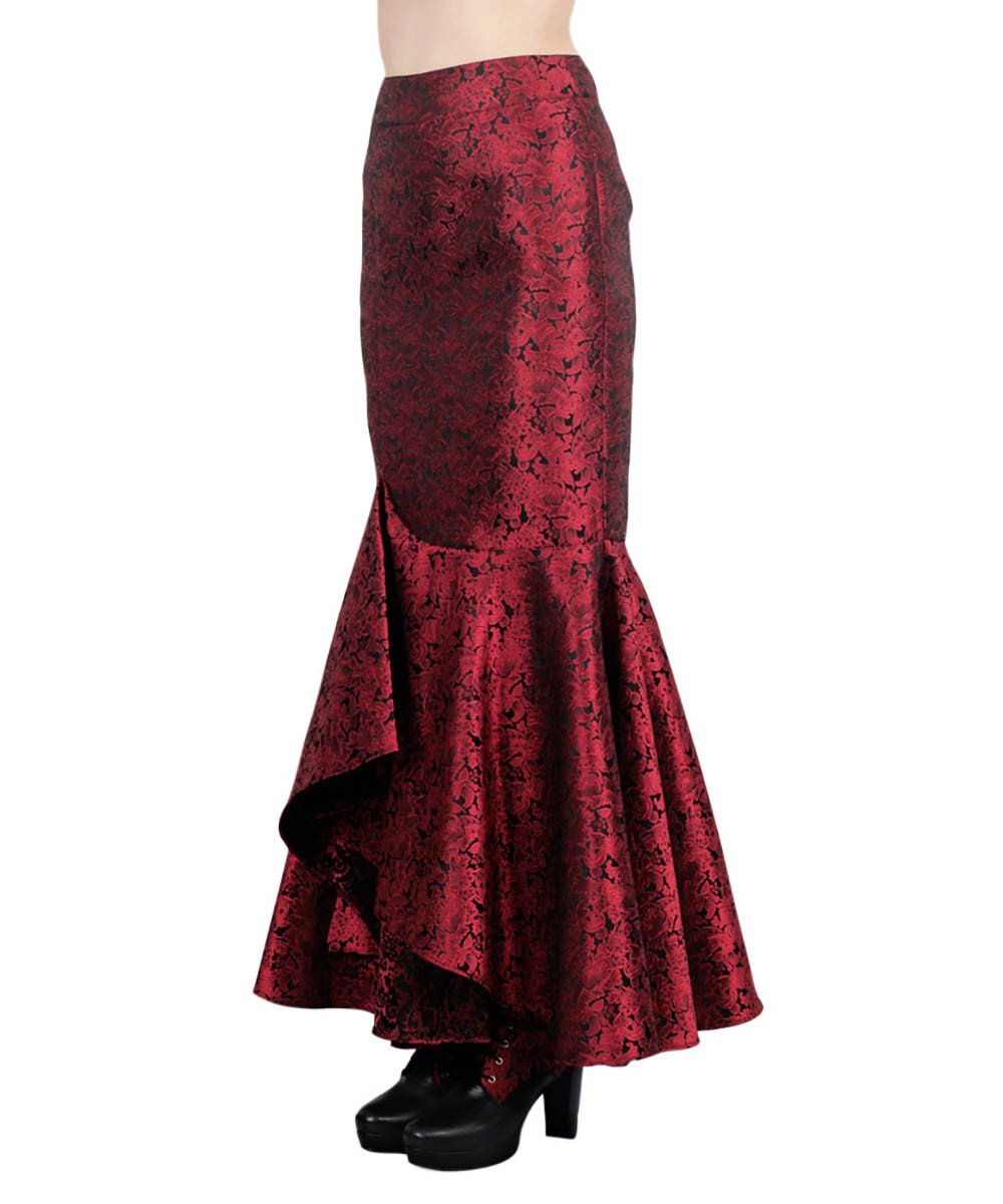 Halvor Gothic Brocade Ruffle Skirts