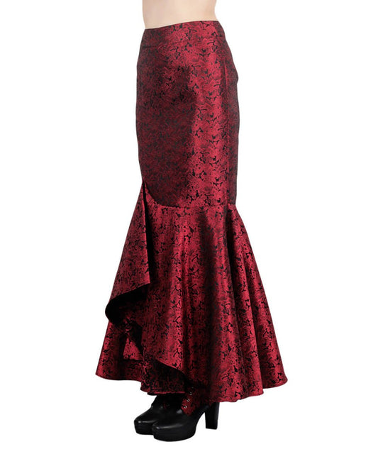 Halvor Gothic Brocade Ruffle Skirts