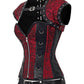 Vairocana Steampunk Overbust Brocade Corset with Shrug