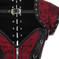 Vairocana Steampunk Overbust Brocade Corset with Shrug