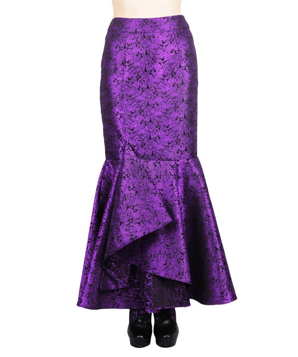 Halvor Gothic Brocade Ruffle Skirts