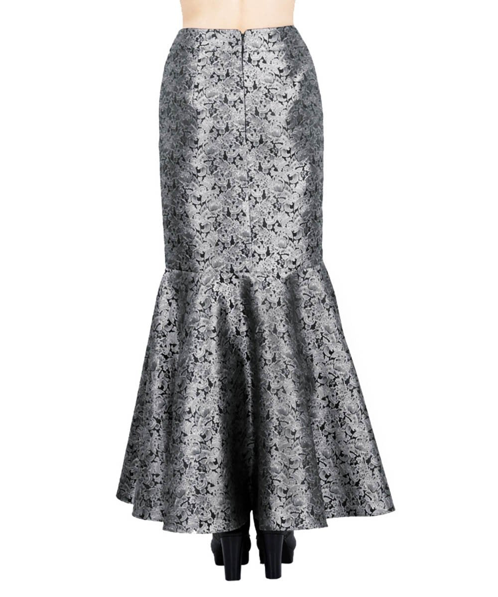 Halvor Gothic Brocade Ruffle Skirts