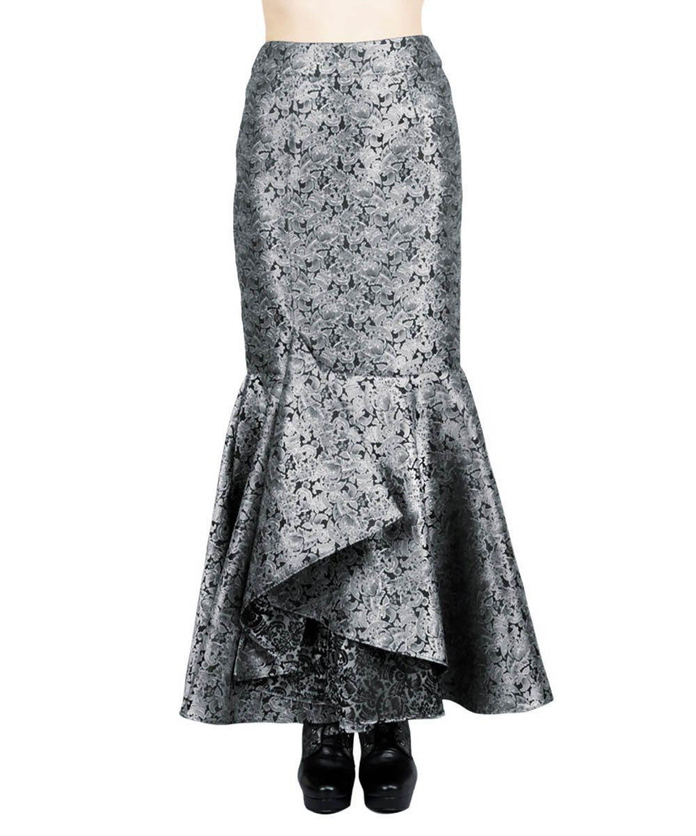 Halvor Gothic Brocade Ruffle Skirts
