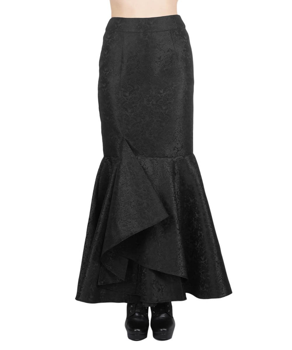 Halvor Gothic Brocade Ruffle Skirts