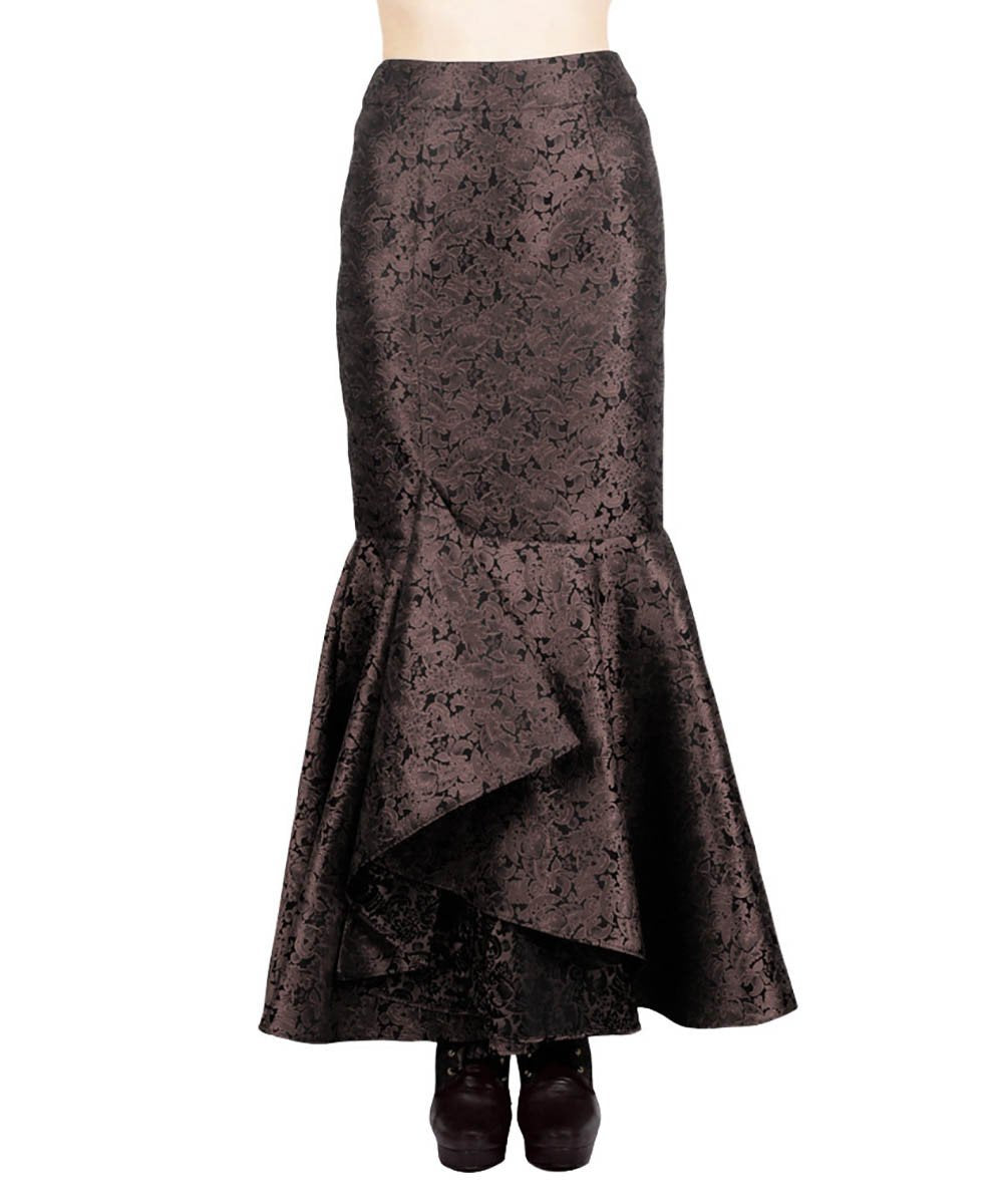Halvor Gothic Brocade Ruffle Skirts