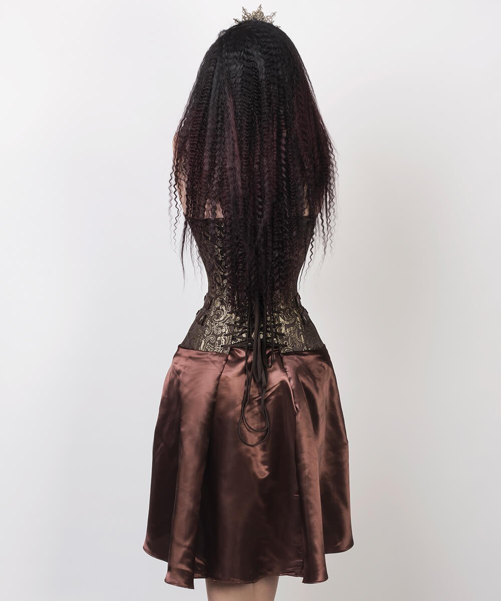 Abhainn Steampunk Gold Corset Dress