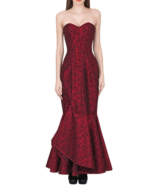 Vimka Cascad Ruffle Gothic Corset Dress