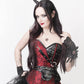 Vladmir Brocade Overbust Steampunk Corset with Detachable Belt
