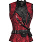Vladmir Brocade Overbust Steampunk Corset with Detachable Belt