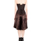 Omat Steampunk Corset Brown Dress