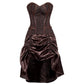 Omat Steampunk Corset Brown Dress