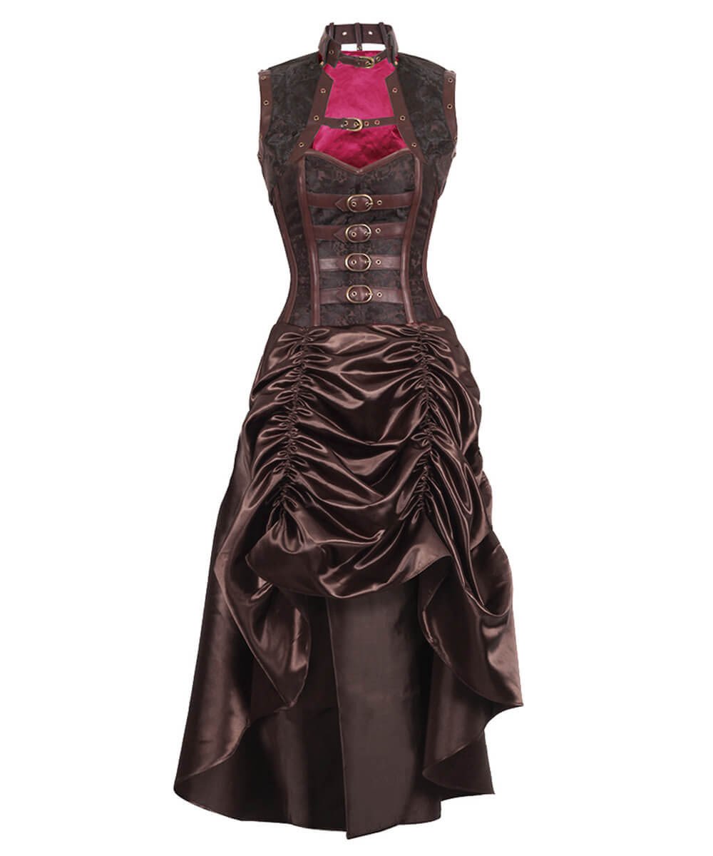 Floriano Overbust Steampunk Corset Dress