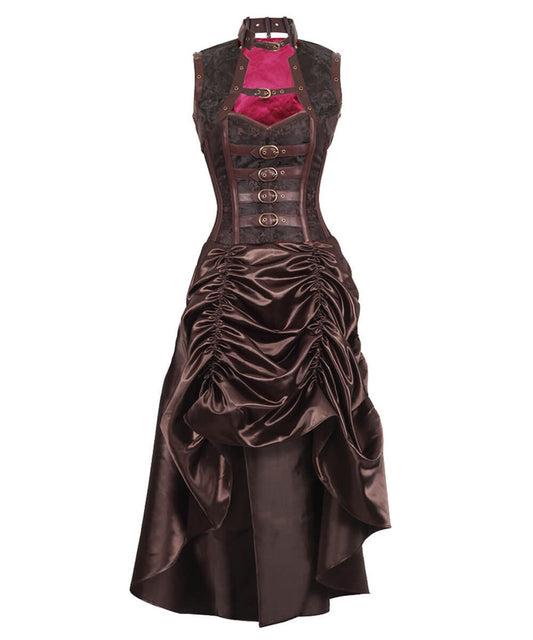 Floriano Overbust Steampunk Corset Dress