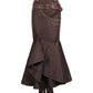 Haleema Long Ruffled Steampunk Skirt