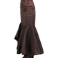 Haleema Long Ruffled Steampunk Skirt