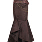 Haleema Long Ruffled Steampunk Skirt