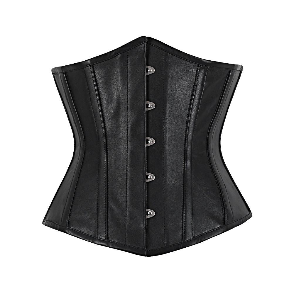 Carletta Genuine Sheep Napa Leather Underbust Corset