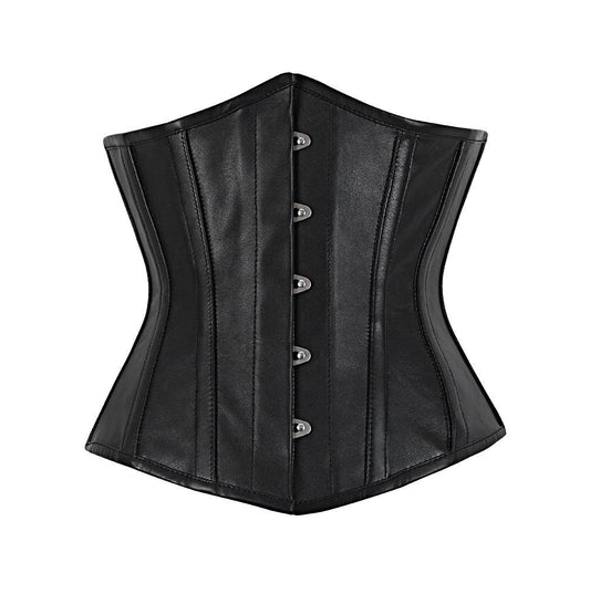 Carletta Genuine Sheep Napa Leather Underbust Corset