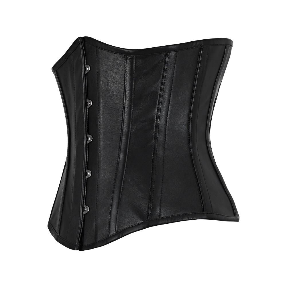 Carletta Genuine Sheep Napa Leather Underbust Corset