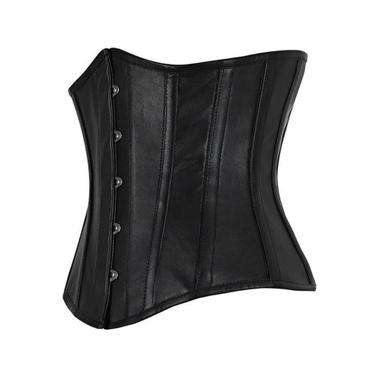 Carletta Genuine Sheep Napa Leather Underbust Corset
