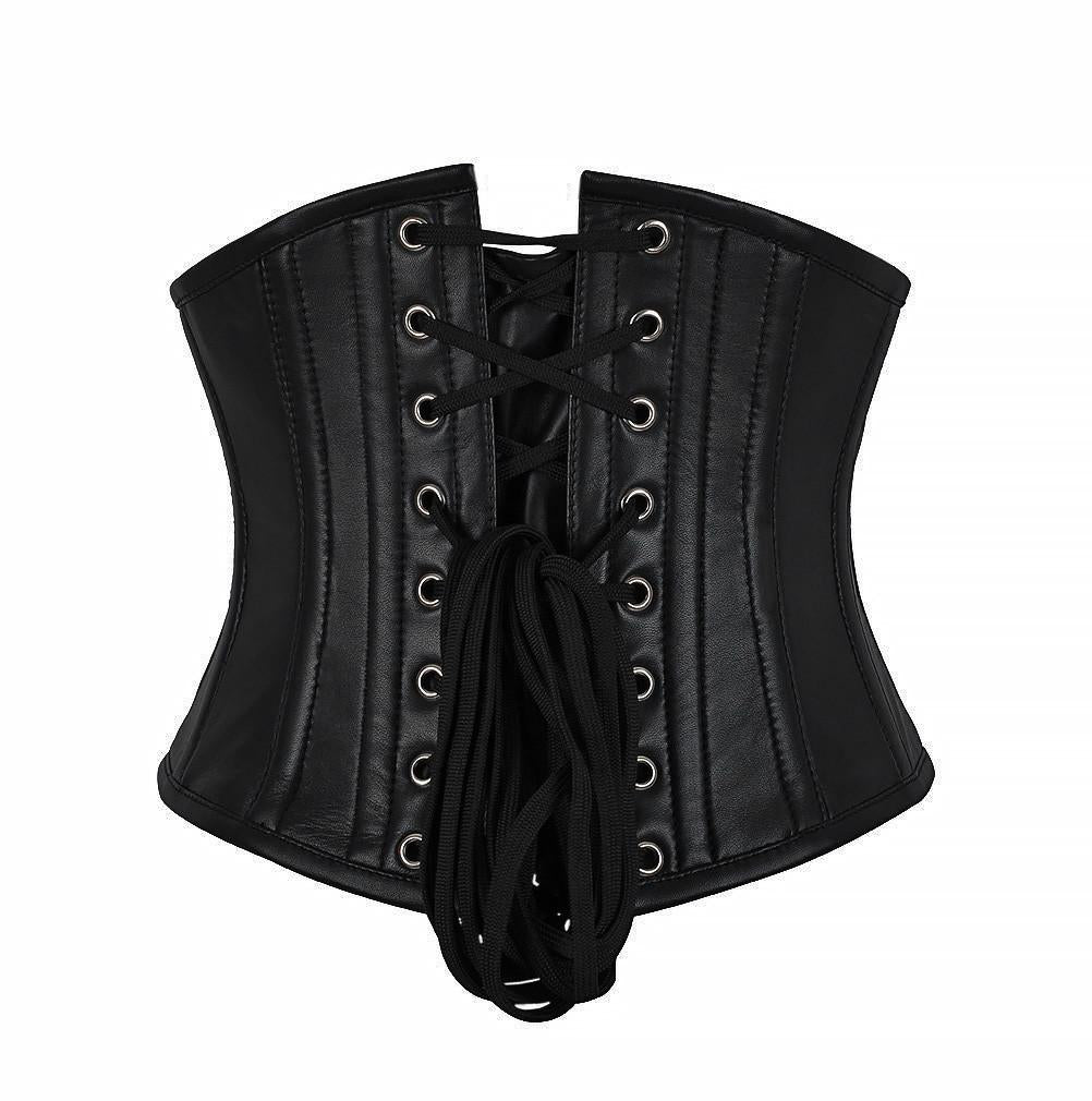Danita Underbust Genuine Sheep Napa Leather Corset