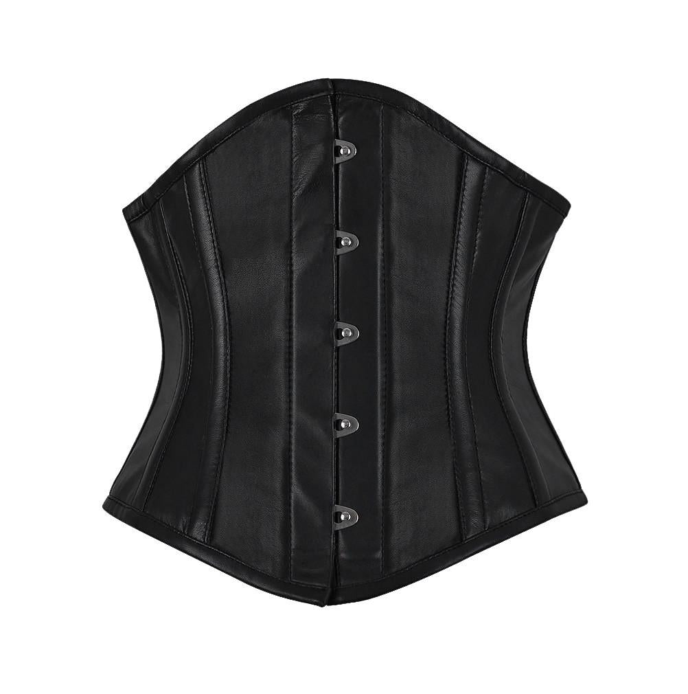 Danita Underbust Genuine Sheep Napa Leather Corset