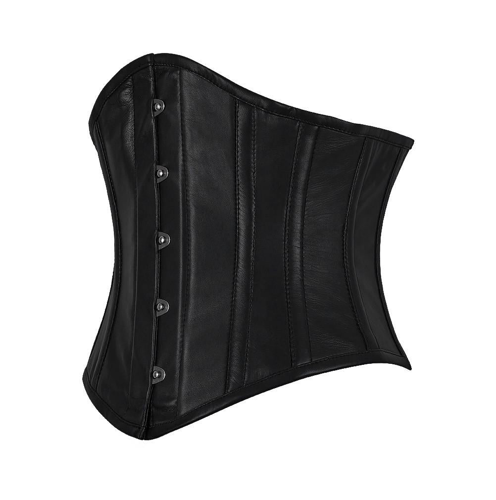 Danita Underbust Genuine Sheep Napa Leather Corset