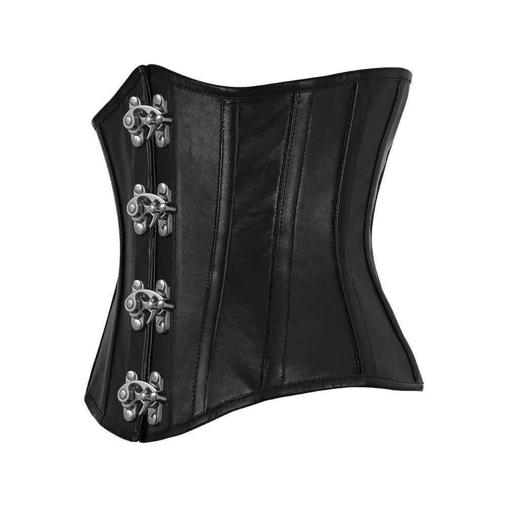 Garritt Genuine Sheep Napa Leather Corset for Plus Size