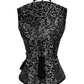 Harpinna Brocade Steampunk Overbust Corset