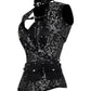 Harpinna Brocade Steampunk Overbust Corset