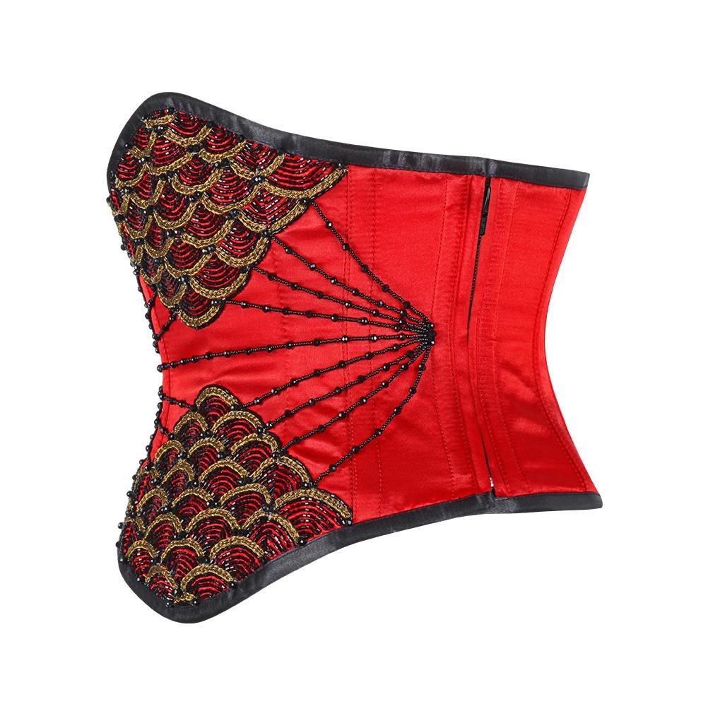 Leoine Red Underbust Couture Corset