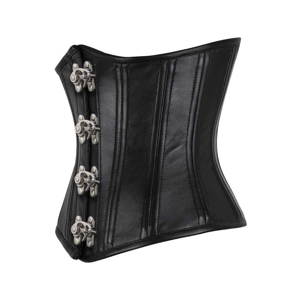 Eileithyia Genuine Sheep Napa Leather Waist Trainer Corset
