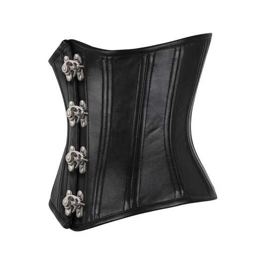 Eileithyia Genuine Sheep Napa Leather Waist Trainer Corset