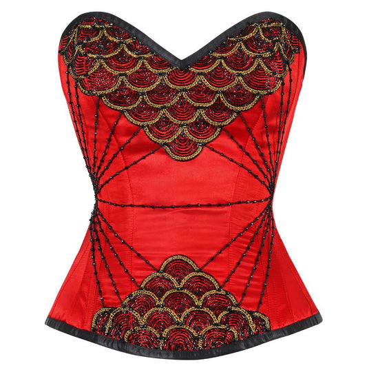 Caree Red Overbust Couture Corset