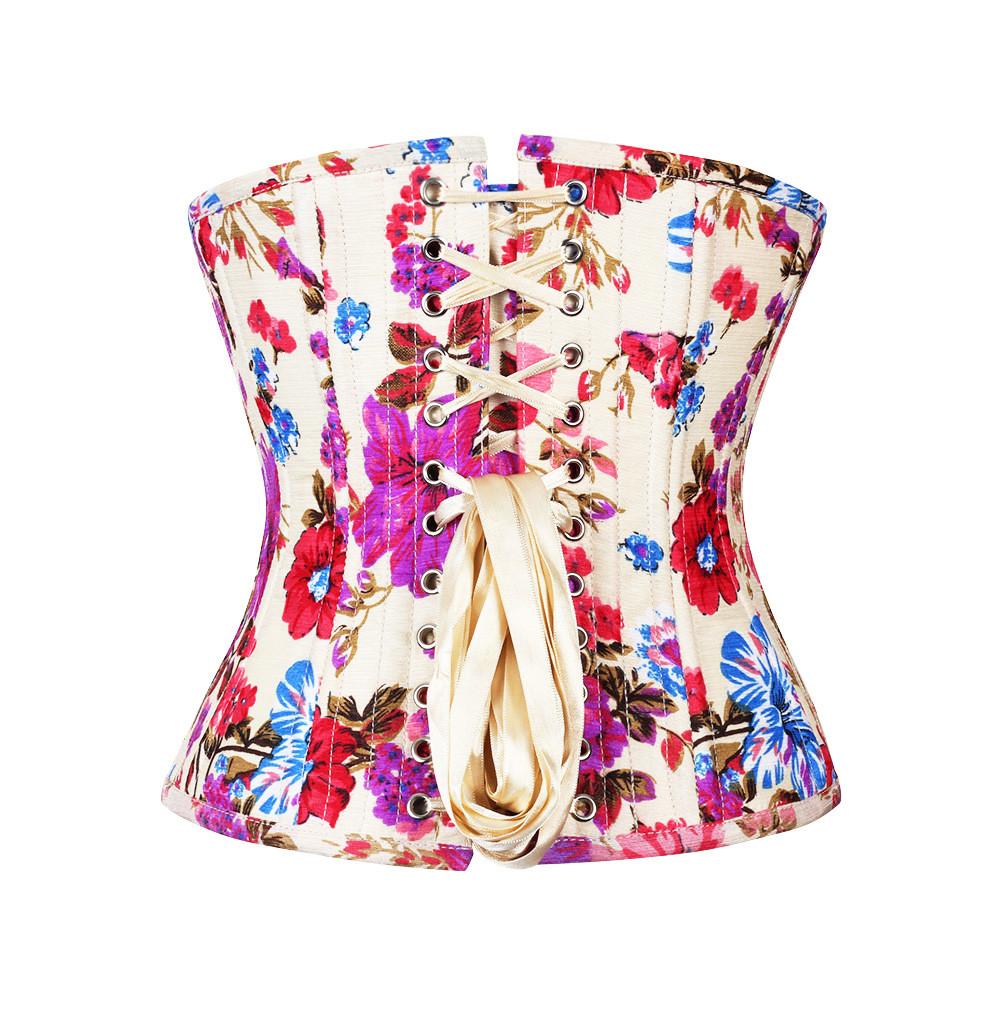 Pawelek Floral Print Waist Training Corset