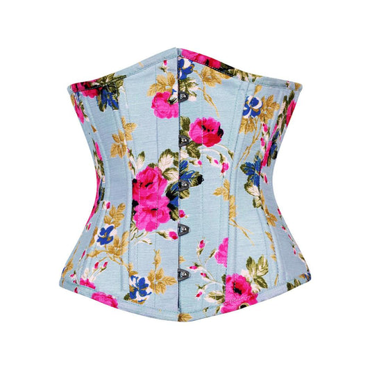 Casta Floral Steel Boned Underbust Corset Waist Training