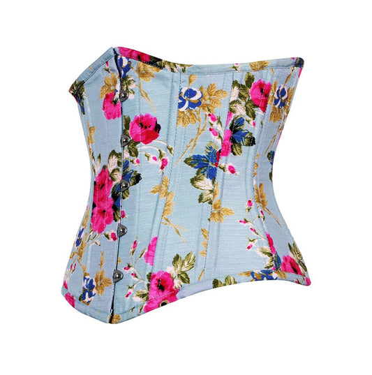 Casta Floral Steel Boned Underbust Corset Waist Training