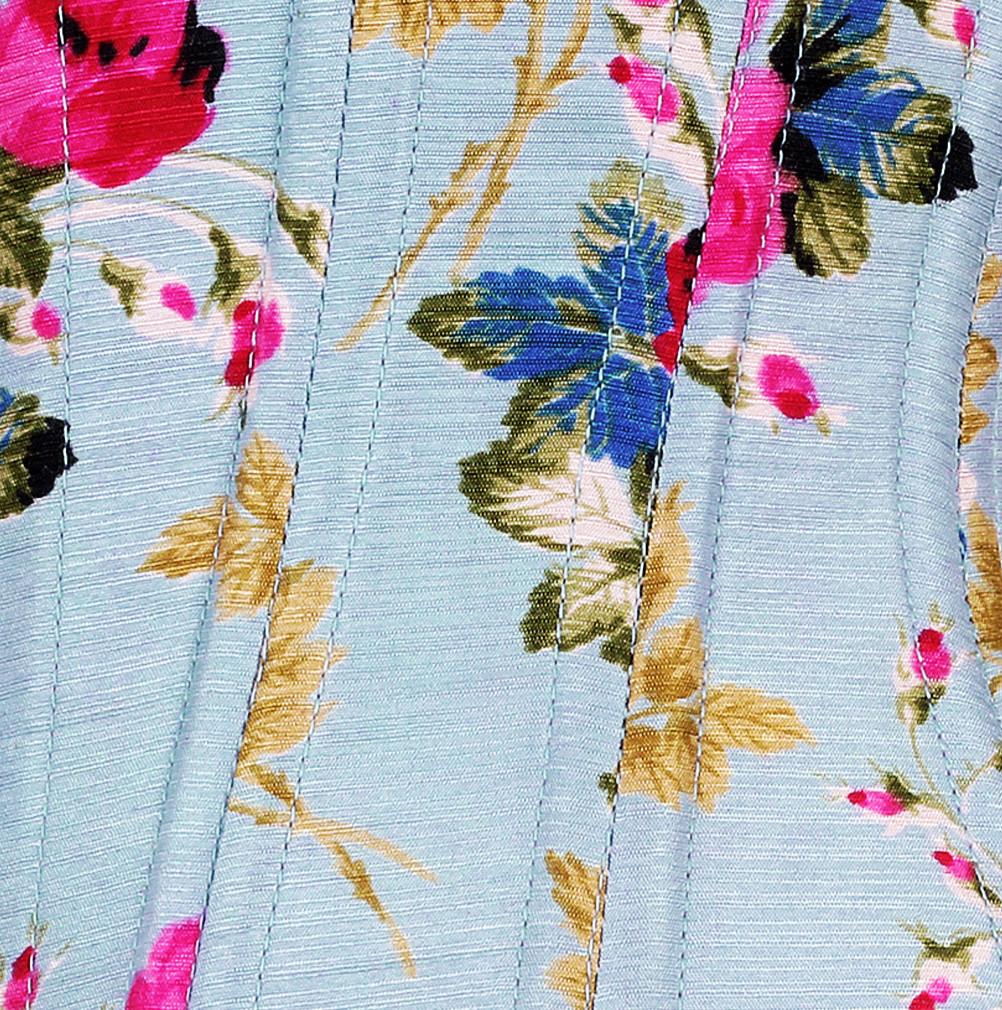 Casta Floral Steel Boned Underbust Corset Waist Training