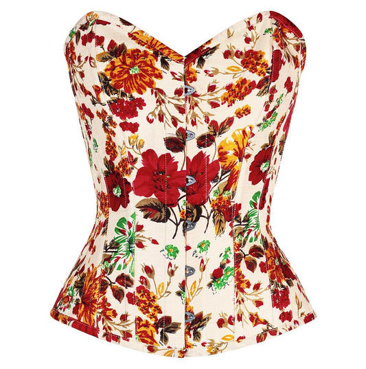 Peada Floral Print Overbust Corsets