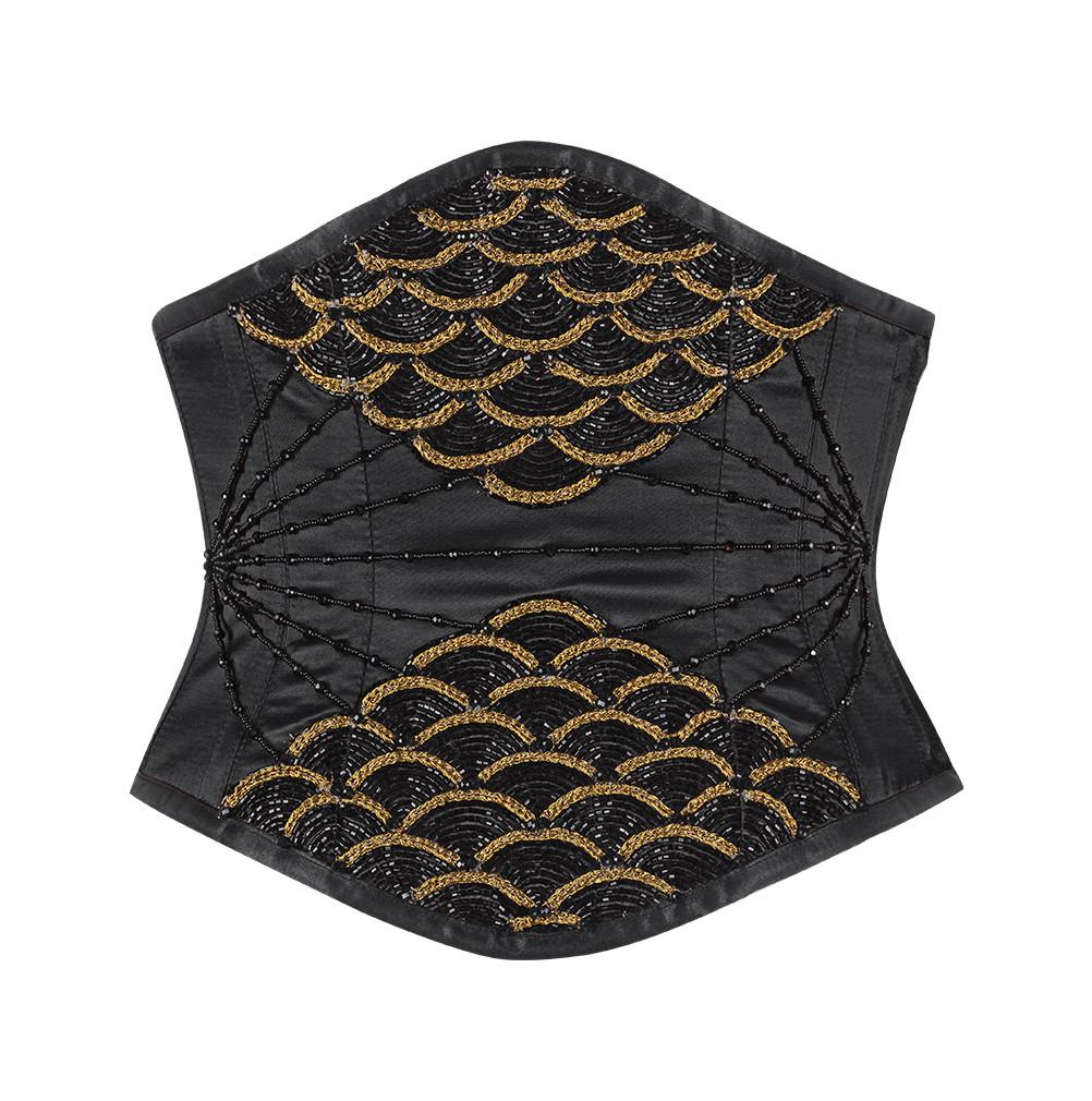 Caria Black Couture Underbust Corset